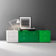cobx cassettiera ufficio di dieffebi, design Gianmarco Blini: progettata per spazi di lavoro più evoluti