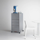 contenitore su ruote Tidy design Gianmarco Blini: mobile di servizio modulare di Dieffebi